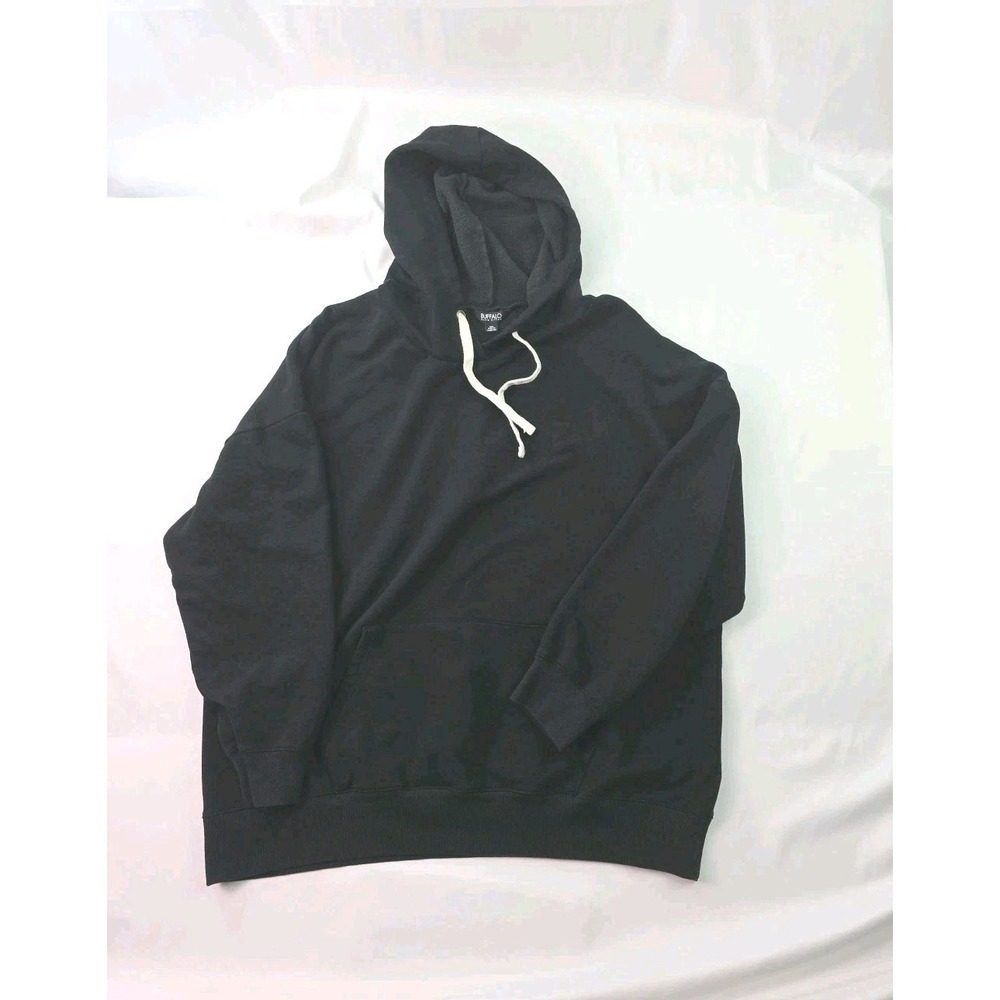 Buffalo Mens Super Soft Pullover Hoodie David‎ Bitton Black XXL Kangaroo Pocket